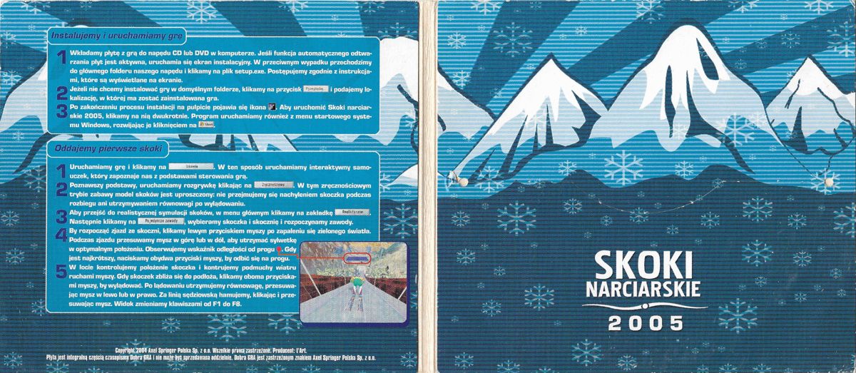 Inside Cover for Ski Jumping 2005: Third Edition (Windows) (Dobra Gra edition)