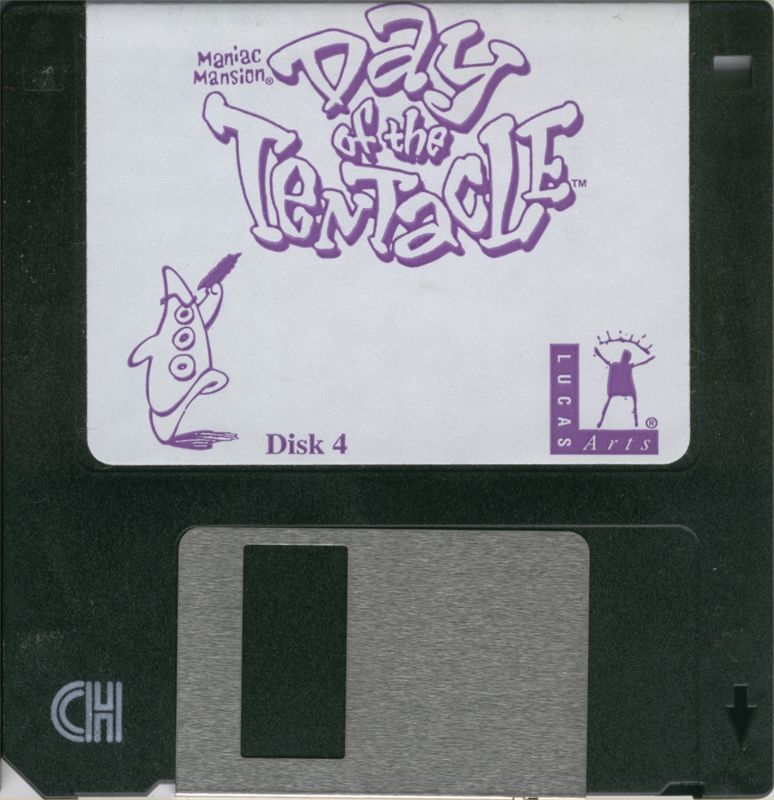 Media for Maniac Mansion: Day of the Tentacle (DOS) (3.5" Floppy Disk release): Disk 4