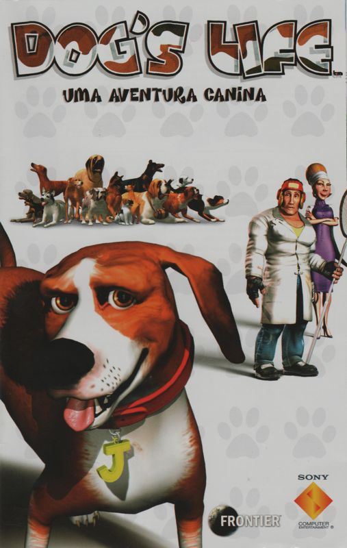 Manual for Dog's Life (PlayStation 2): Front