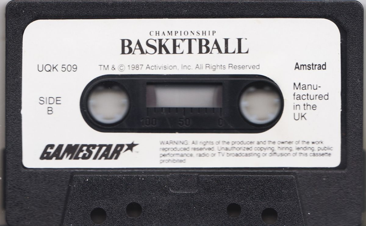 Media for GBA Championship Basketball: Two-on-Two (Amstrad CPC)