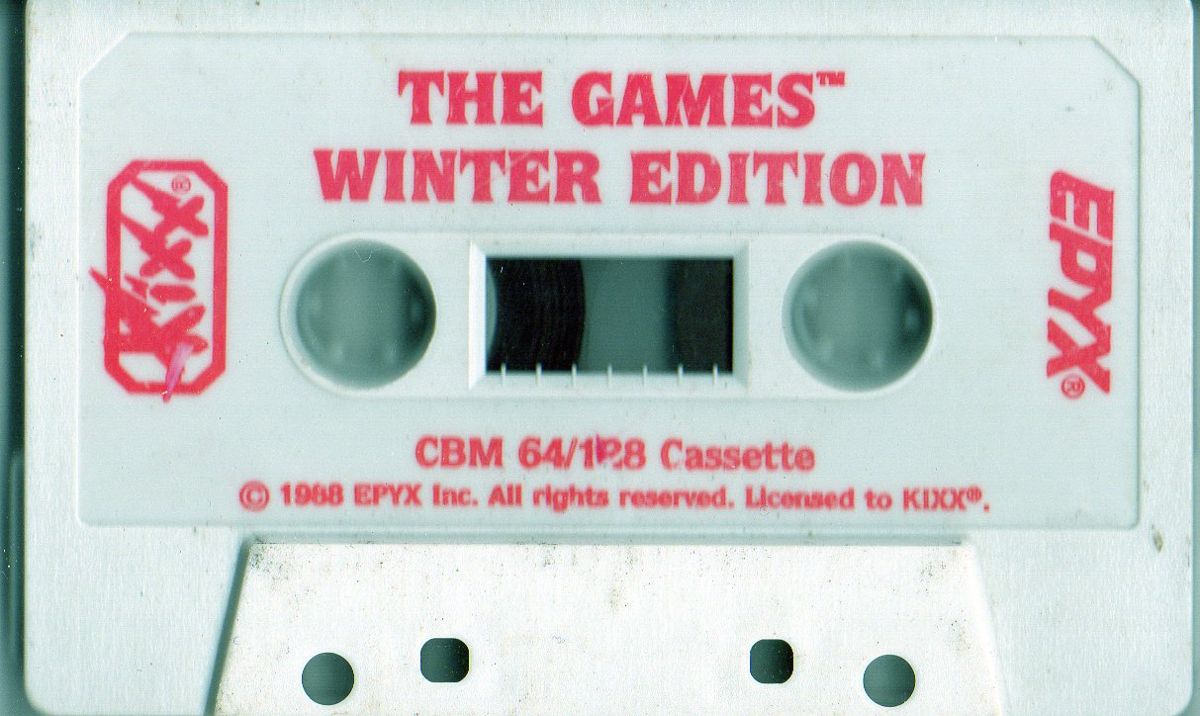 Media for The Games: Winter Edition (Commodore 64) (Kixx budget release)