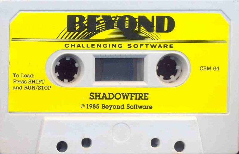 Media for Shadowfire (Commodore 64 and ZX Spectrum): Sinclair ZX Spectrum side