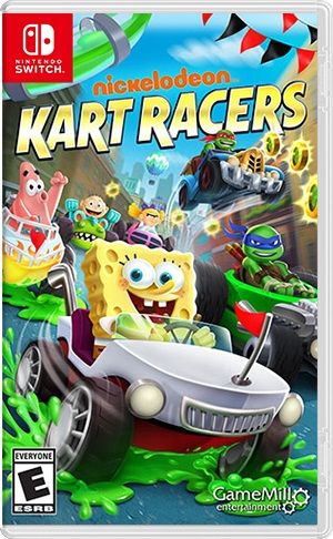 Front Cover for Nickelodeon Kart Racers (Nintendo Switch) (download release): 1st version