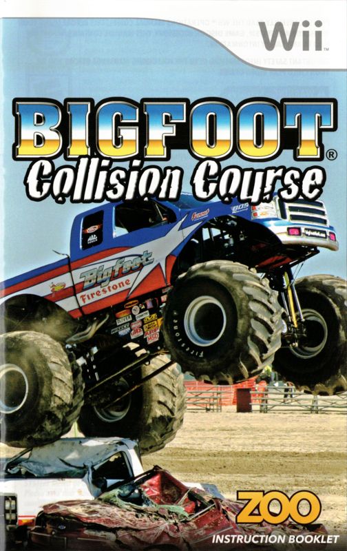 Manual for Bigfoot: Collision Course (Wii): Front