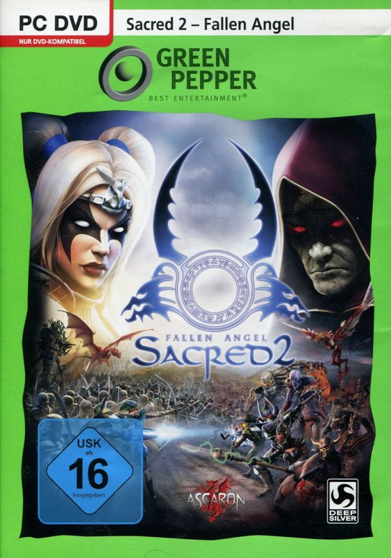 Front Cover for Sacred 2: Fallen Angel (Windows) (Green Pepper release)