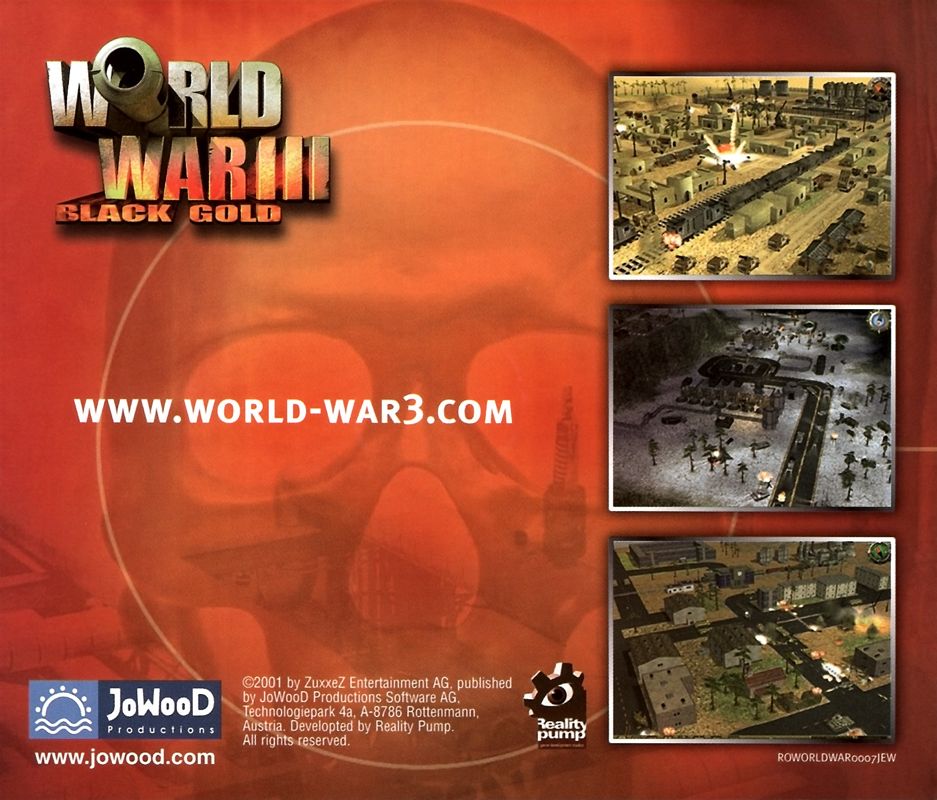 Other for World War III: Black Gold (Windows): Jewel Case - Back