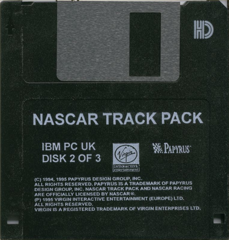 Media for NASCAR: Track Pack (DOS): Disk 2