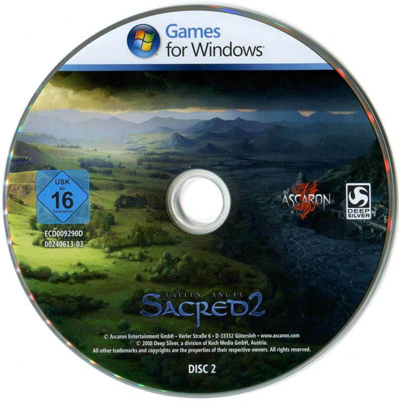 Media for Sacred 2: Fallen Angel (Windows) (Green Pepper release): Disc 2