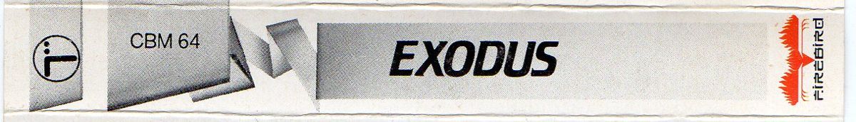 Spine/Sides for Exodus (Commodore 64)