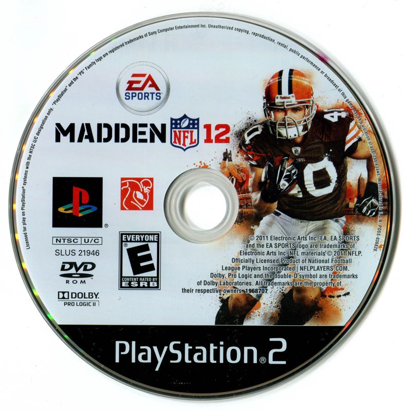 Media for Madden NFL 12 (PlayStation 2)