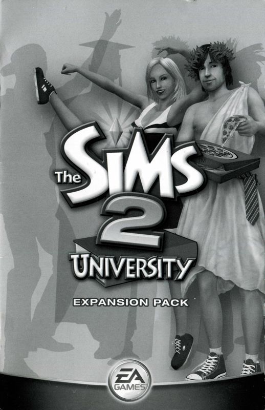 Manual for The Sims 2: University (Windows): Front