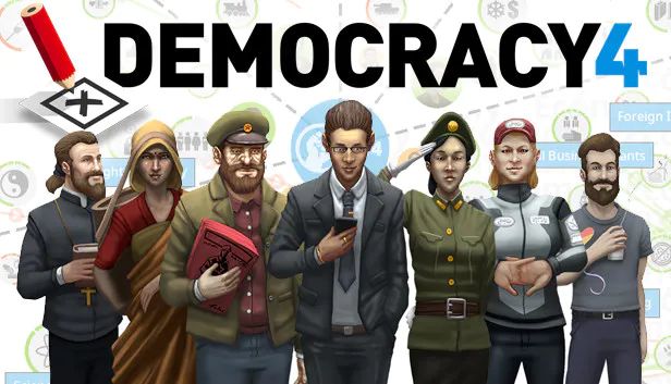 Front Cover for Democracy 4 (Windows) (Humble Store release)