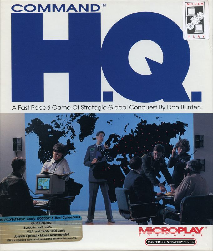 Front Cover for Command H.Q. (DOS)