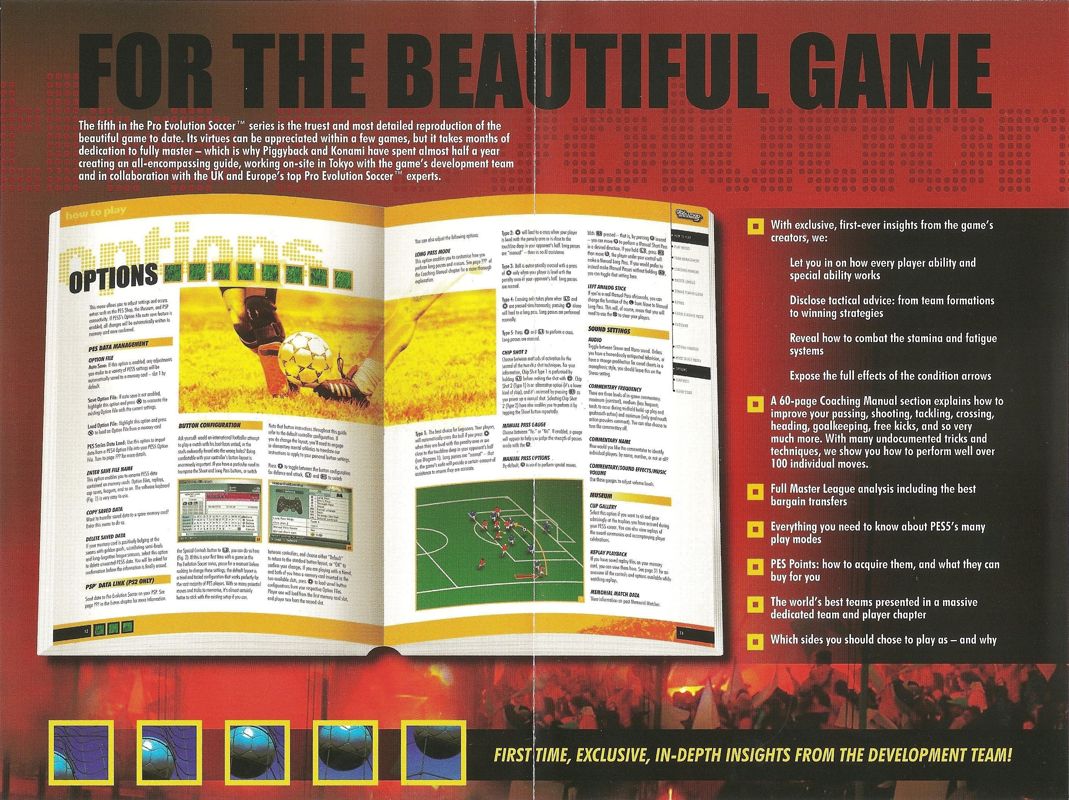 Advertisement for World Soccer: Winning Eleven 9 (PlayStation 2): Inside