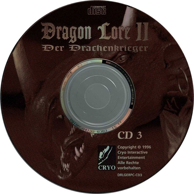 Media for Dragon Lore II: The Heart of the Dragon Man (DOS): Disc 3