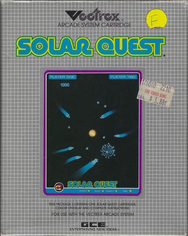 Front Cover for Solar Quest (Vectrex)