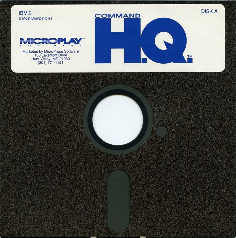 Media for Command H.Q. (DOS): Disk A