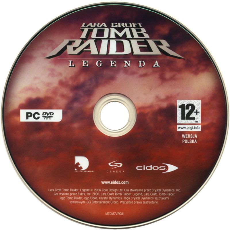 Media for Lara Croft: Tomb Raider - Legend (Windows): Game Disc