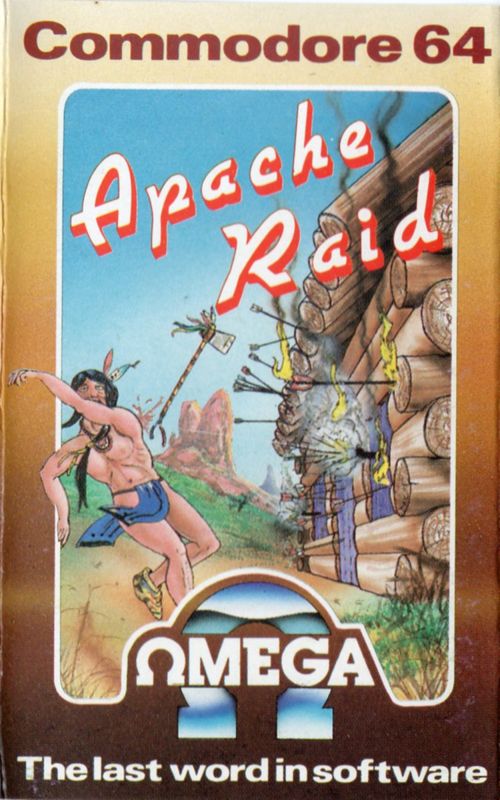 Front Cover for Indian Attack (Commodore 64) (Omega Software budget release)