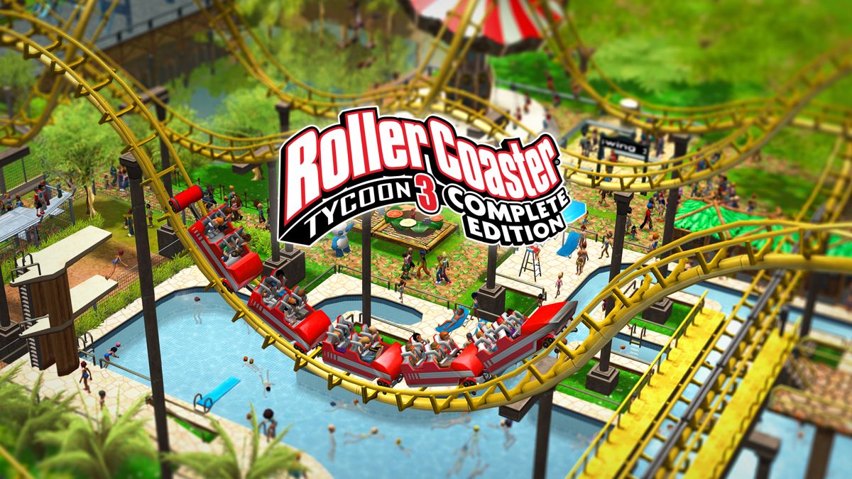 Front Cover for RollerCoaster Tycoon 3: Platinum! (Nintendo Switch) (download release)