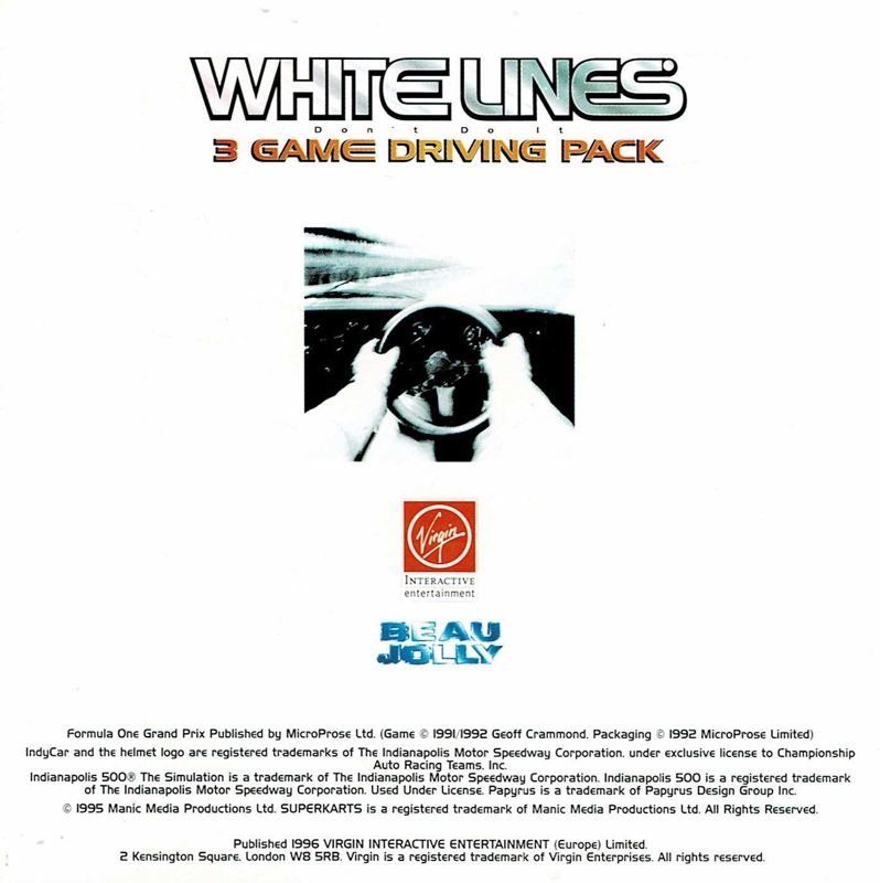 Other for White Lines: Don't do it - 3 Game Driving Pack (DOS): Jewel Case - Left Inlay