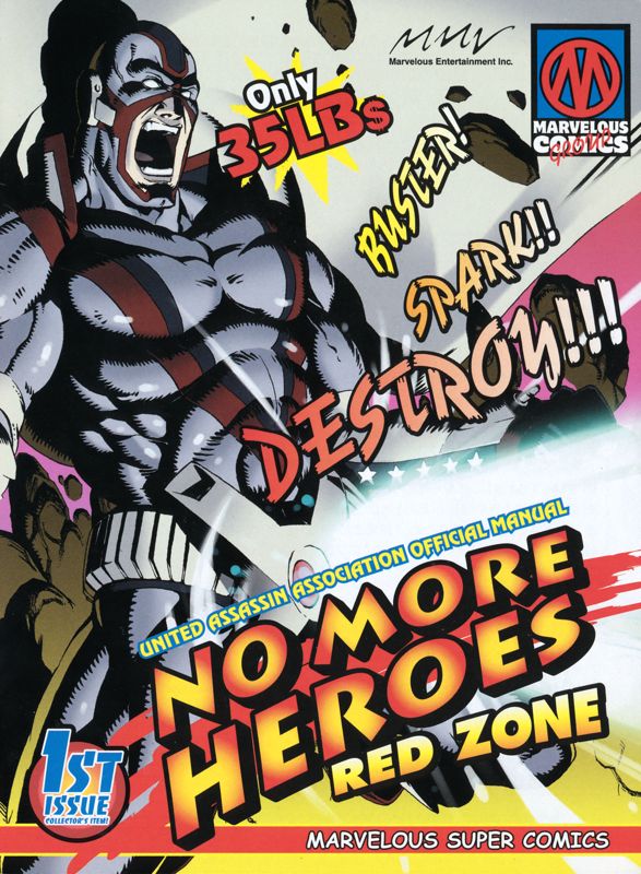 Manual for No More Heroes: Red Zone (PlayStation 3): Front