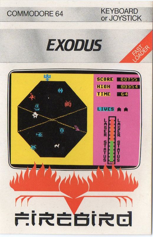 Front Cover for Exodus (Commodore 64)
