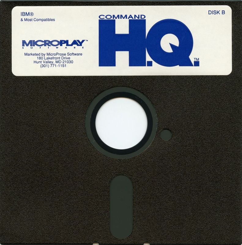 Media for Command H.Q. (DOS): Disk B