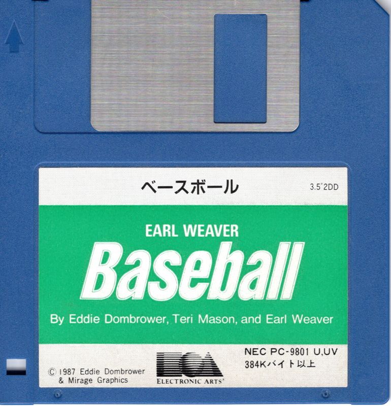 Media for Earl Weaver Baseball (PC-98): Front
