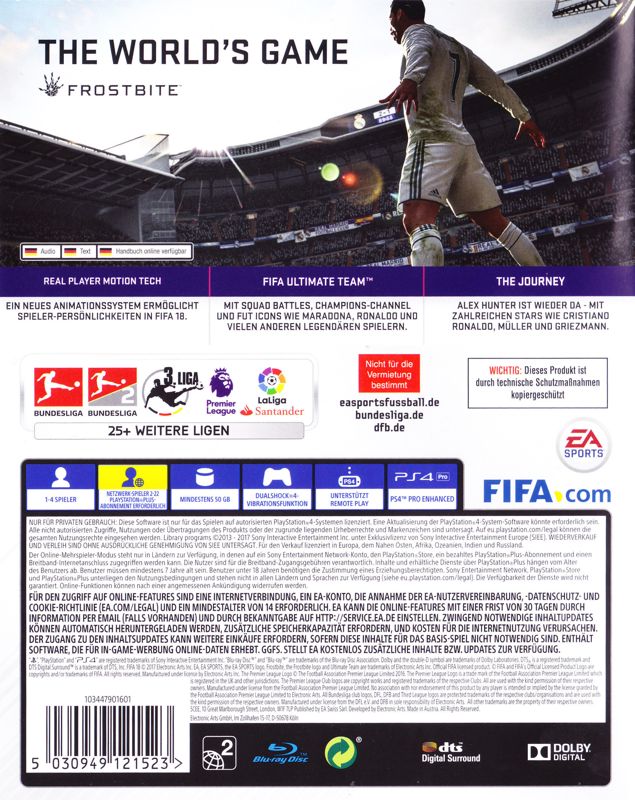 FIFA 18 - PlayStation 4, PlayStation 4