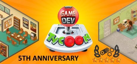 Front Cover for Game Dev Tycoon (Linux and Macintosh and Windows) (Steam release): 5th Anniversary