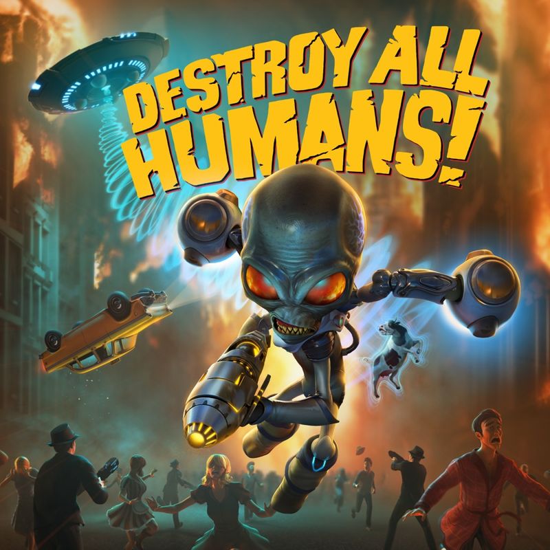 Front Cover for Destroy All Humans! (PlayStation 4) (download release)