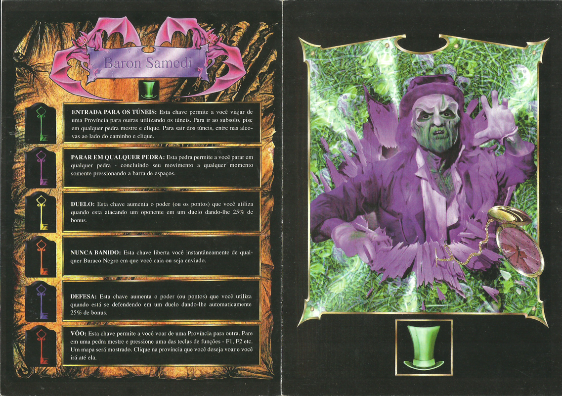 Reference Card for Atmosfear: The Third Dimension (Windows and Windows 3.x): Barão Samedi - Front
