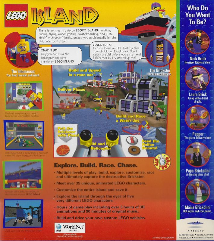 Back Cover for LEGO Island (Windows) (Re-release)