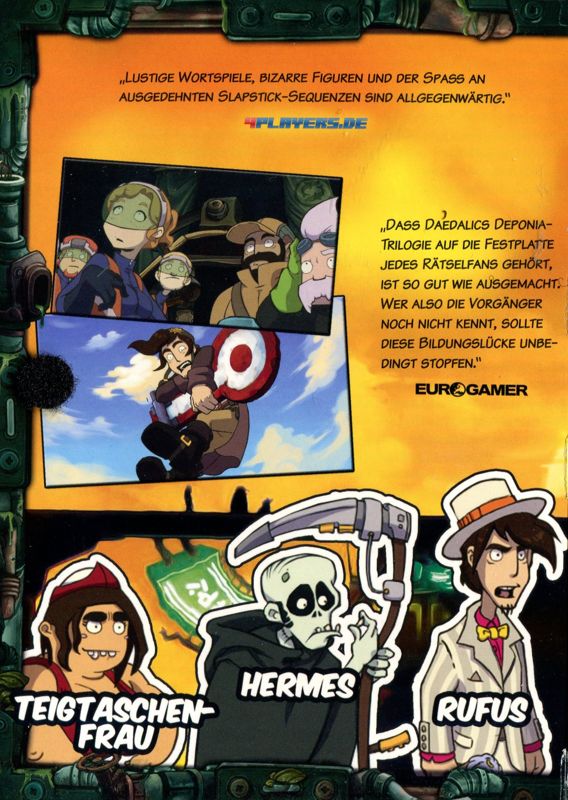 Inside Cover for Goodbye Deponia (Limitierte Auflage) (Macintosh and Windows): Left