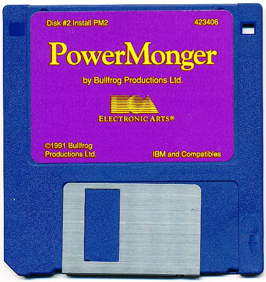 Media for PowerMonger (DOS) (3.5" Disk version): Disk 2