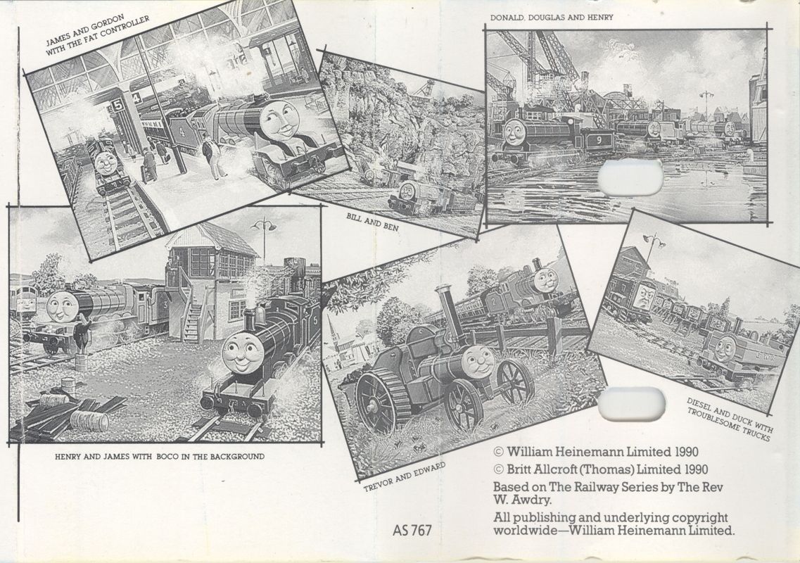 Inside Cover for Thomas the Tank Engine & Friends (ZX Spectrum)