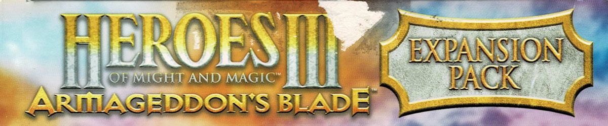 Spine/Sides for Heroes of Might and Magic III: Armageddon's Blade (Windows): Top