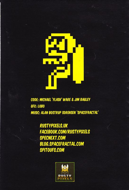 Manual for Baggers in Space (ZX Spectrum Next) (mail order release): back