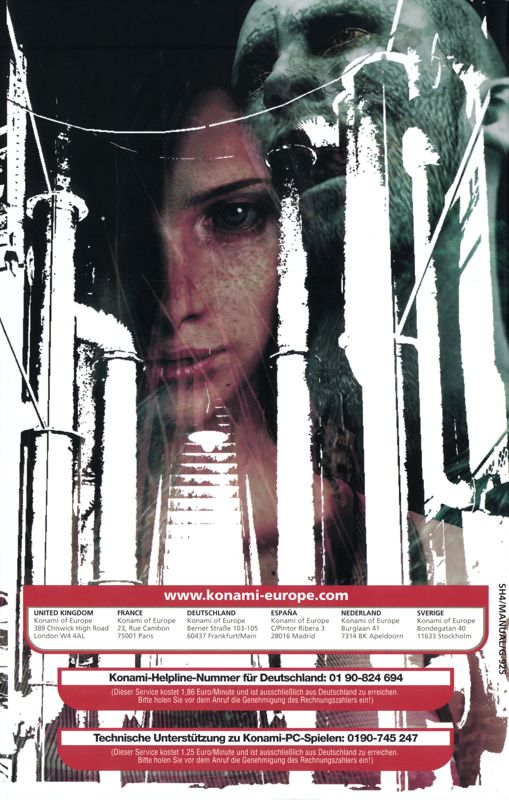 Manual for Silent Hill 4: The Room (Windows): Back