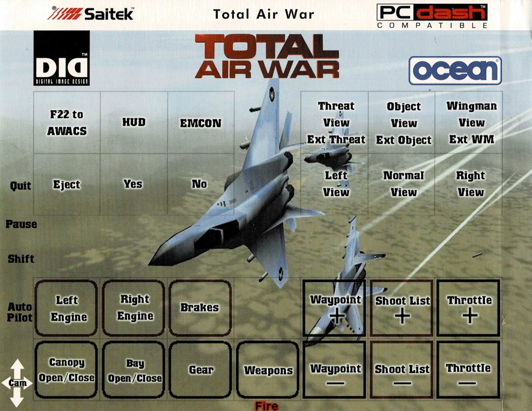 Extras for Total Air War (Windows) (First Soft Price release): PC Dash Card - Front