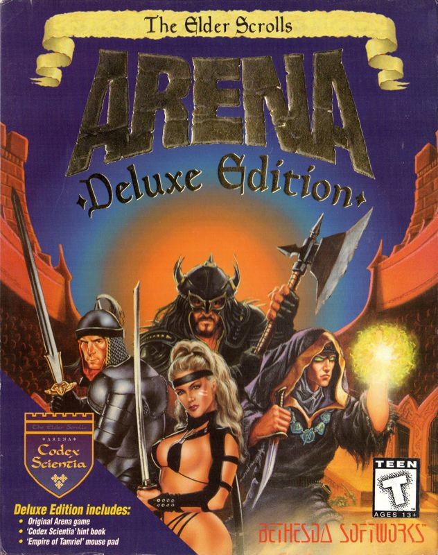 Front Cover for The Elder Scrolls: Arena (Deluxe Edition) (DOS)