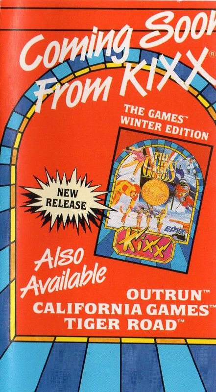 Inside Cover for Axe of Rage (Amstrad CPC) (Kixx budget release)