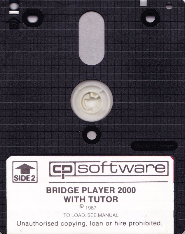 Media for Bridge Player 2000 with Tutor (Amstrad PCW): Side 2