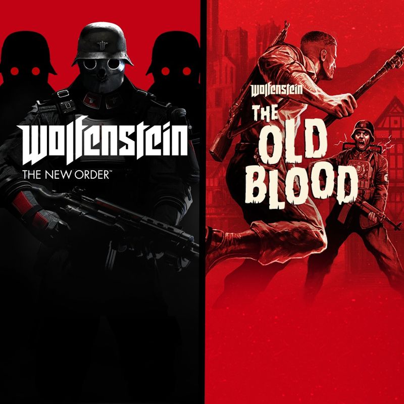 Front Cover for Wolfenstein: The Two Pack (PlayStation 4) (download release)