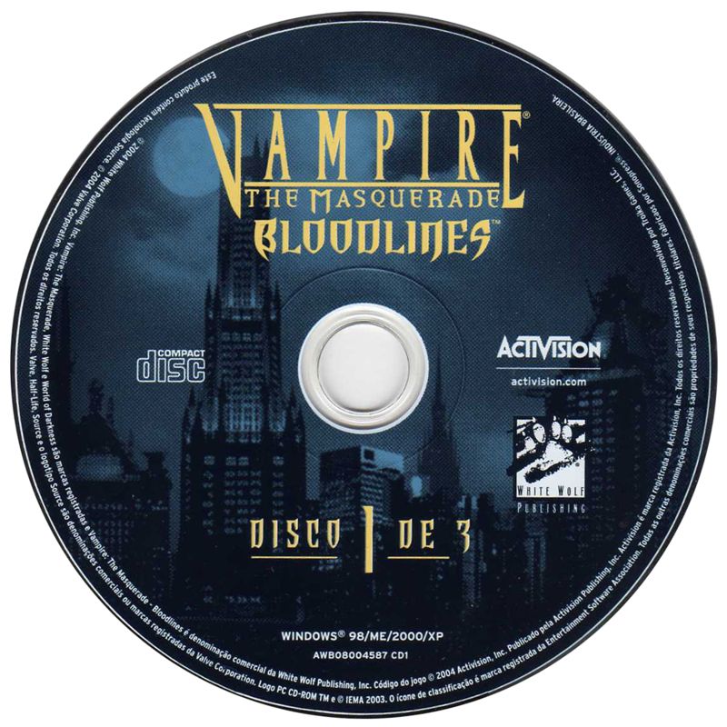 Media for Vampire: The Masquerade - Bloodlines (Windows): Disc 1