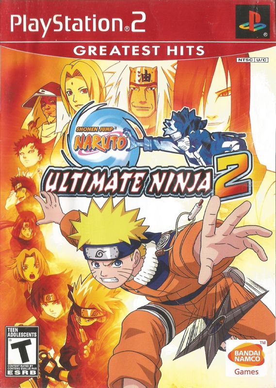 Front Cover for Naruto: Ultimate Ninja 2 (PlayStation 2) (Greatest Hits release)