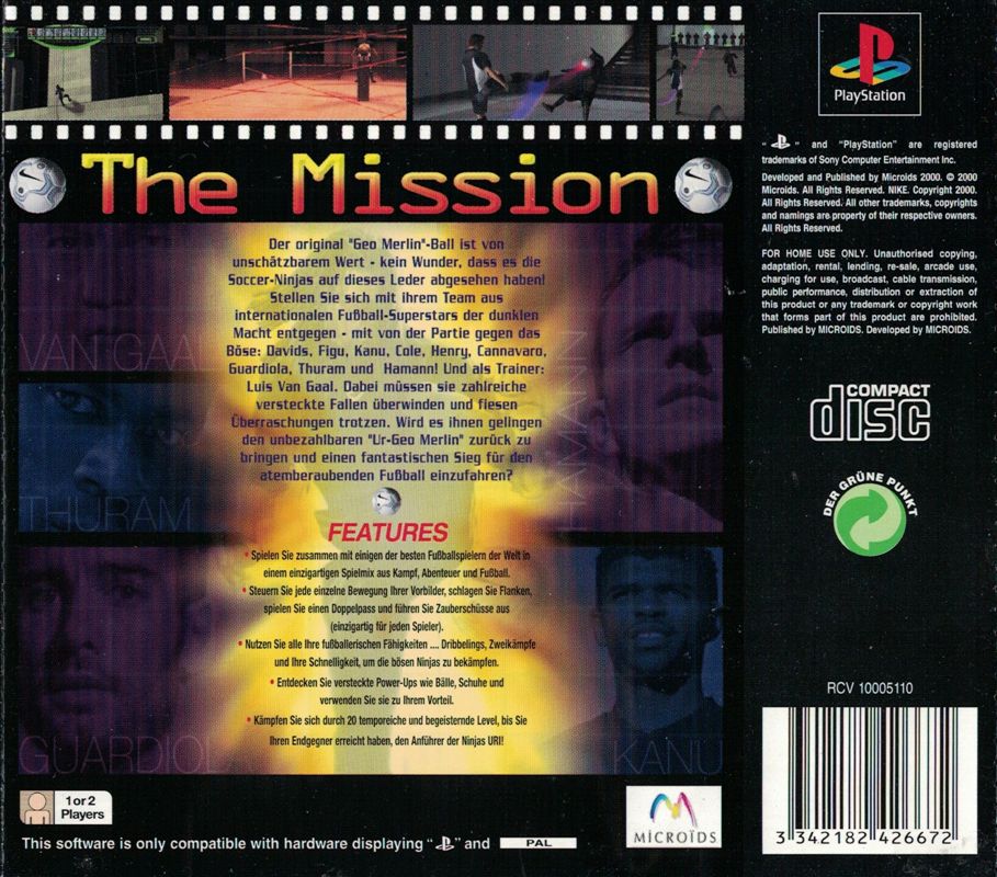 Back Cover for The Mission (PlayStation)