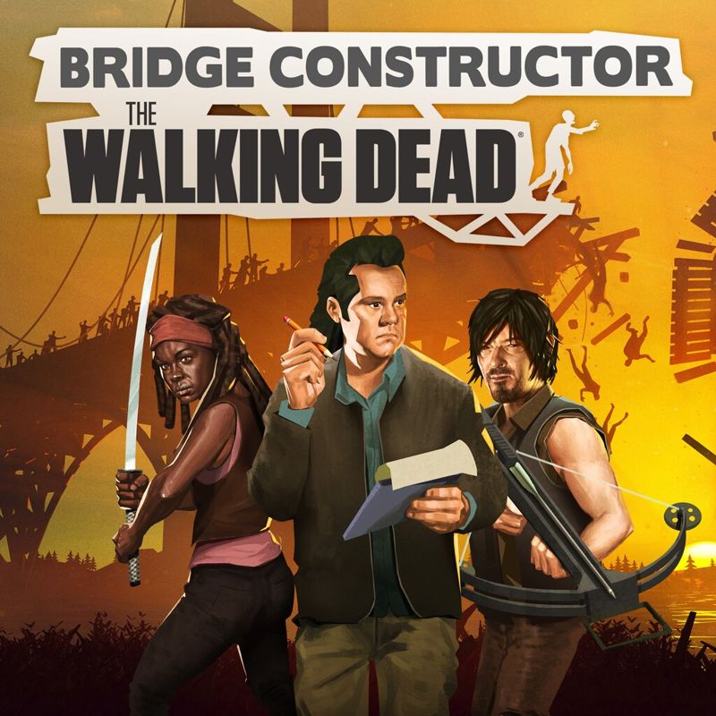 Front Cover for Bridge Constructor: The Walking Dead (PlayStation 4) (download release)
