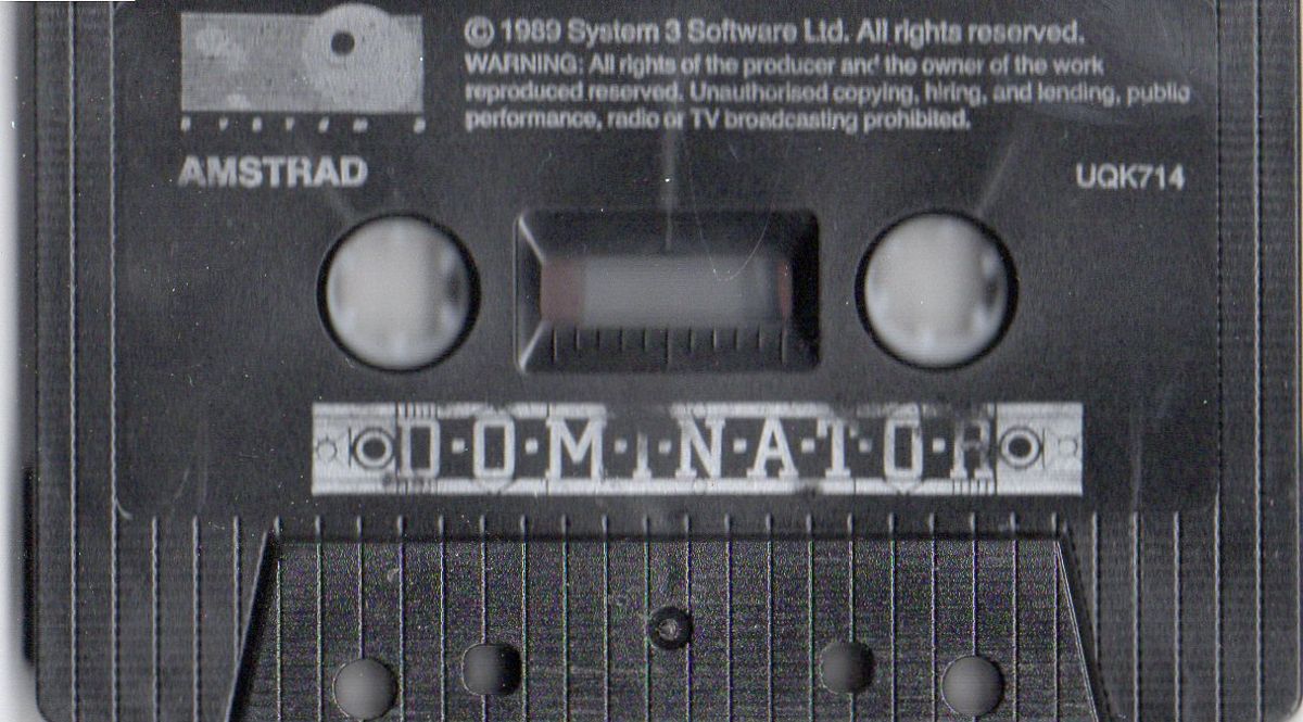 Media for Dominator (Amstrad CPC): side 2